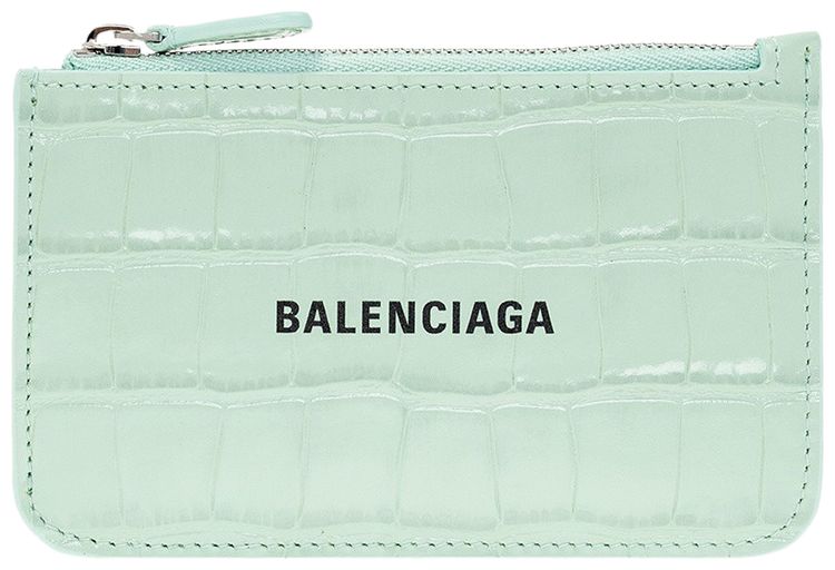 Balenciaga Credit Card Holder Light GreenBlack