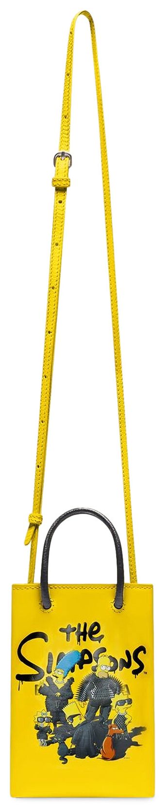 Balenciaga x The Simpsons And 20th Television Mini Shopping Bag Yellow