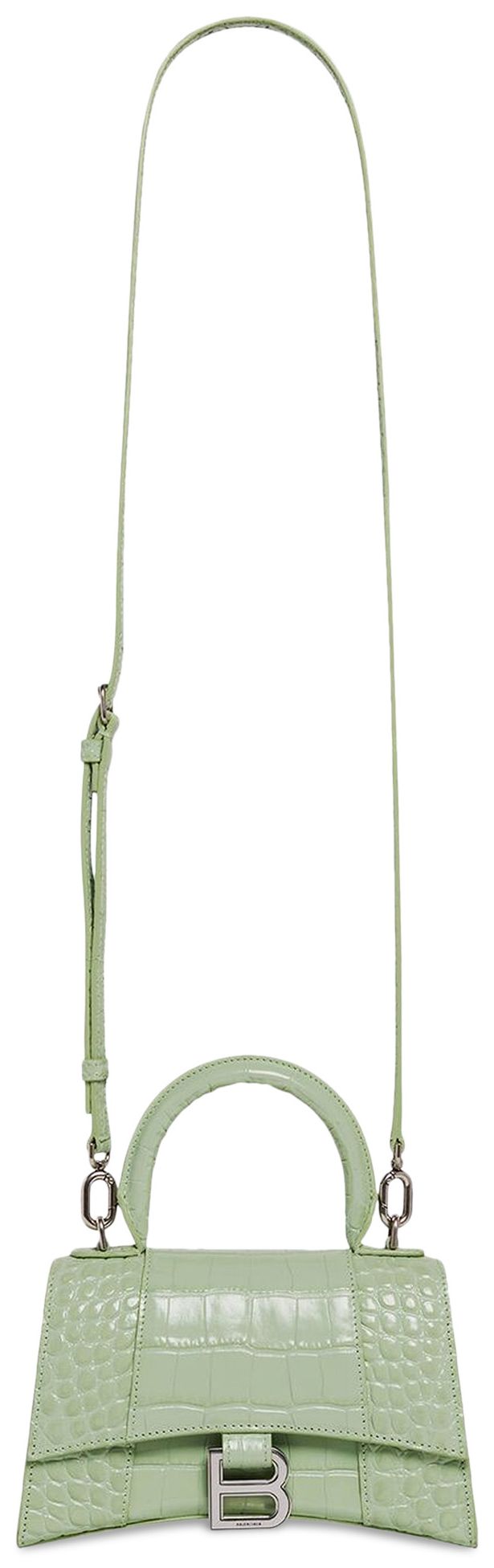Balenciaga Hourglass XS Handbag Light Green