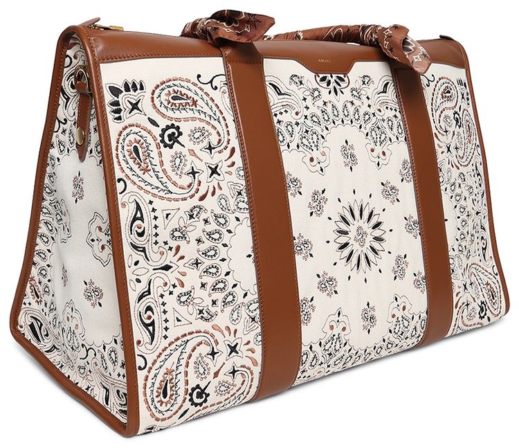 Amiri Canvas Bandana Weekender IvoryBrown