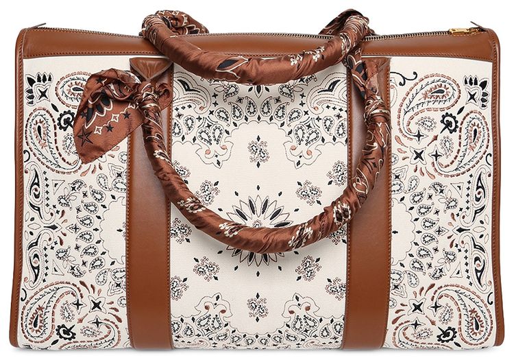 Amiri Canvas Bandana Weekender IvoryBrown