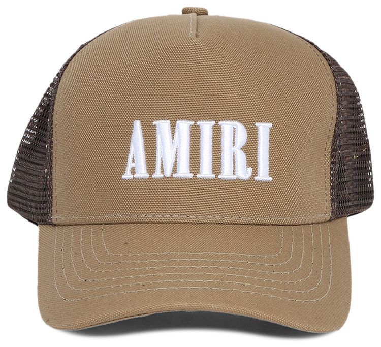 Amiri Core Logo Trucker Hat ErmineWhite