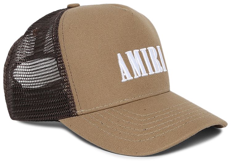 Amiri Core Logo Trucker Hat ErmineWhite