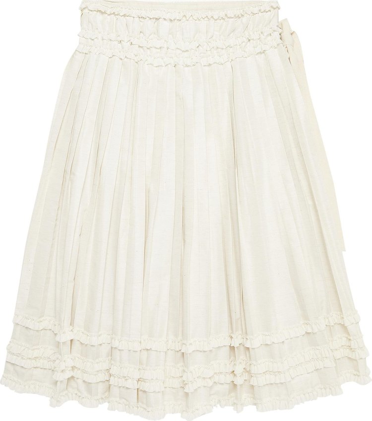 Tao Comme des Garcons Ruffle Skirt Natural