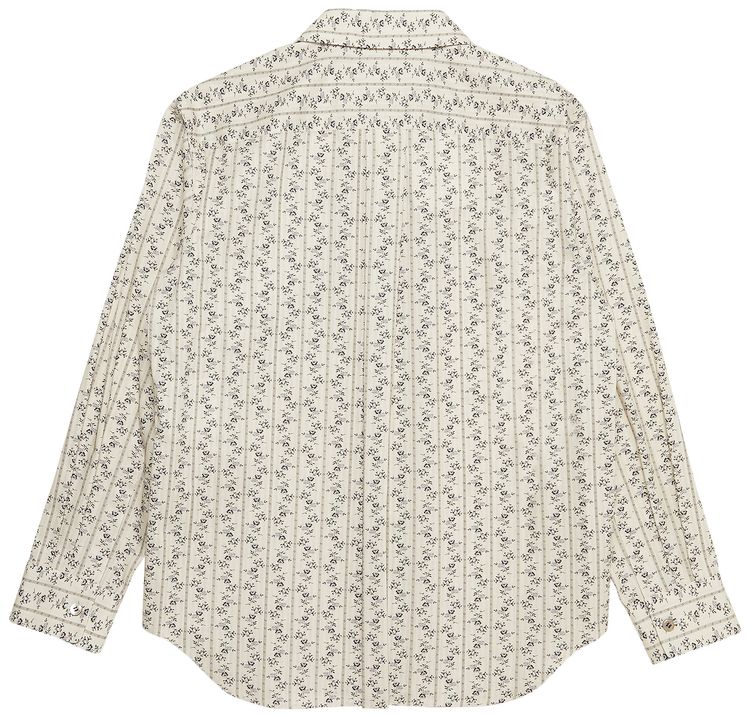 Tao Comme des Garcons Floral Printed Shirt Beige