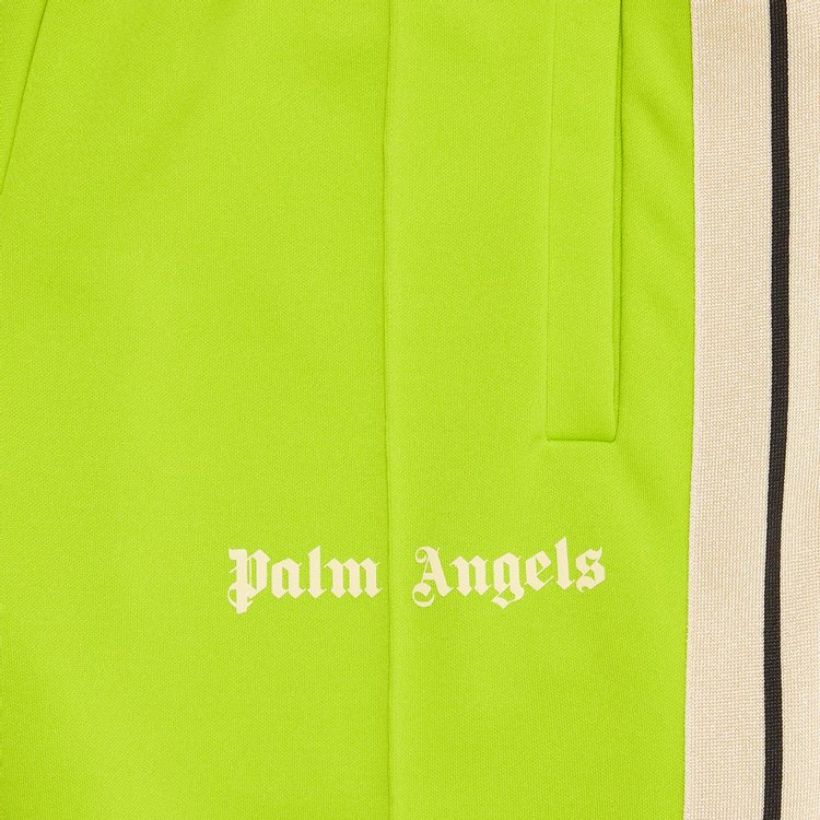 Palm Angels Classic Track Pants Lime GreenOff White