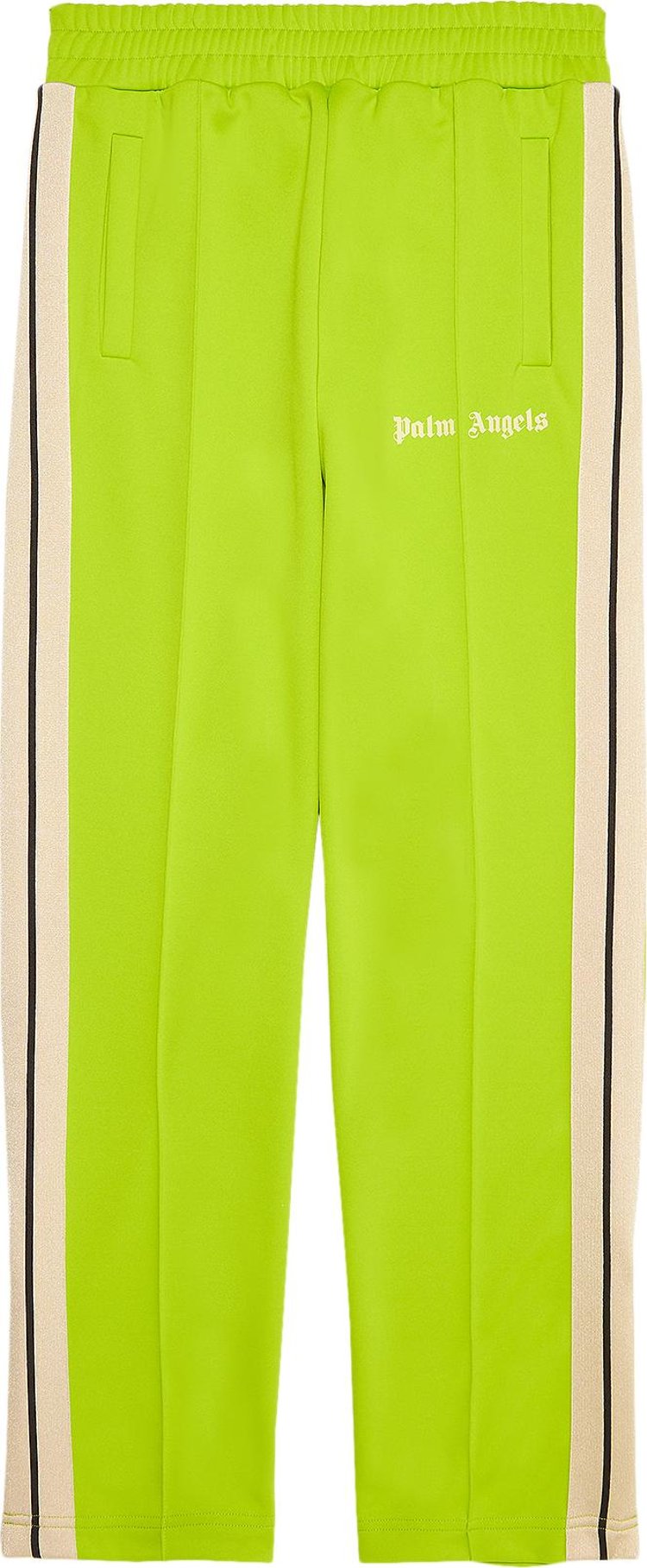 Palm Angels Classic Track Pants 'Lime Green/Off White'