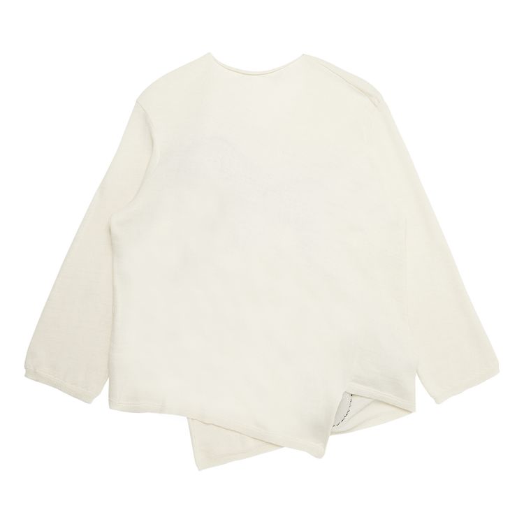 Comme des Garcons Stuffed Flower Sweater White