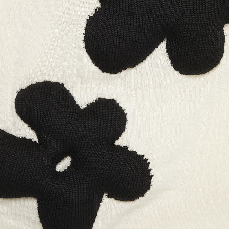 Comme des Garcons Stuffed Flower Sweater White