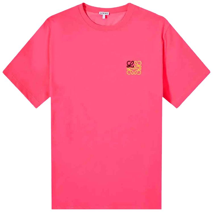 Loewe Anagram T Shirt Fluo Pink