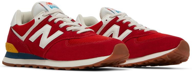 New Balance 574 Rainbow Pack   Team Red
