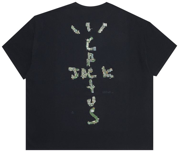 Cactus Jack by Travis Scott Motherboard Logo I T Shirt Black