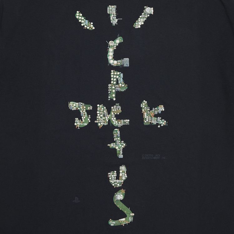 Cactus Jack by Travis Scott Motherboard Logo I T Shirt Black