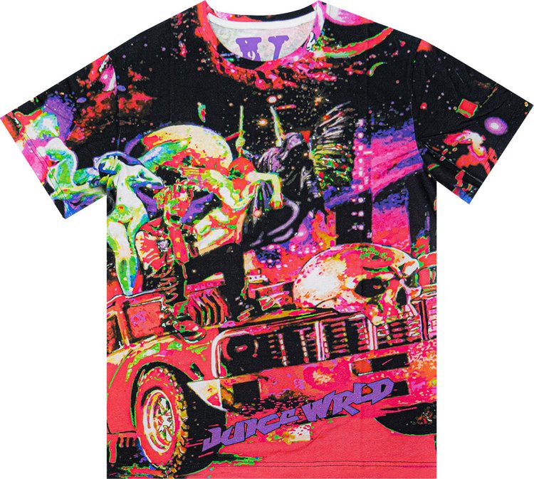 Vlone x Juice WRLD Galaxy All Over T-Shirt 'Multicolor'