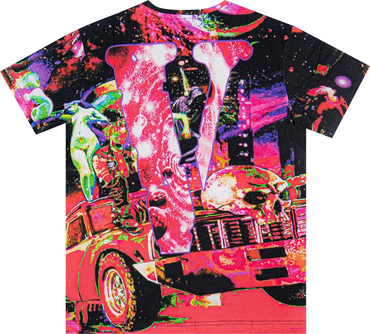 Vlone x Juice WRLD Galaxy All Over T Shirt Multicolor