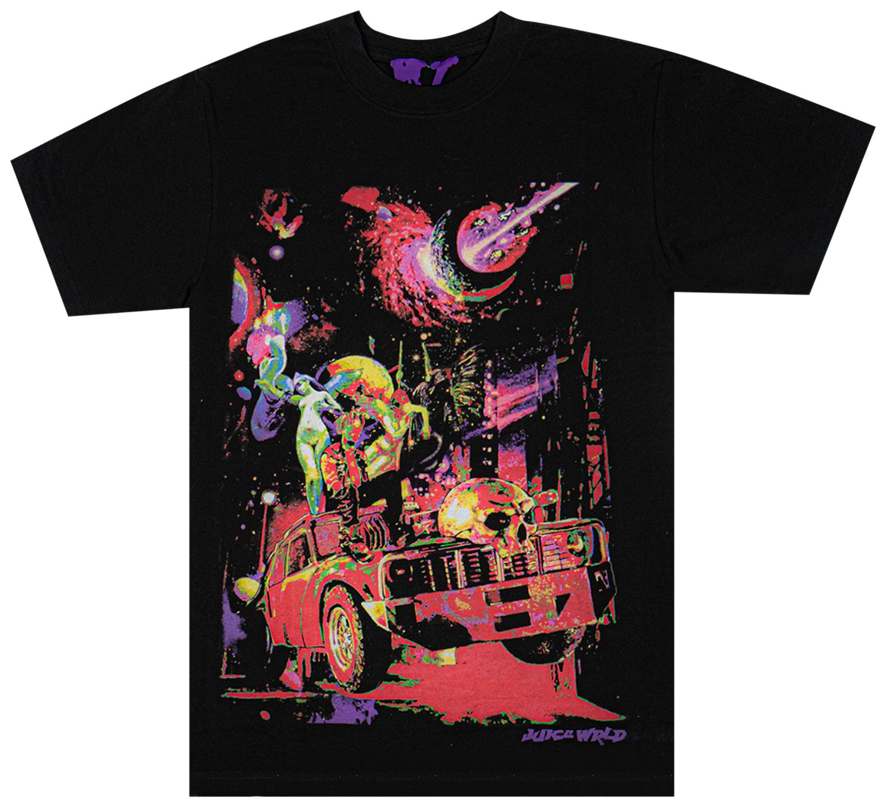 Buy Vlone x Juice WRLD Galaxy TShirt 'Black' 1020 1SS200103XJWG BLAC