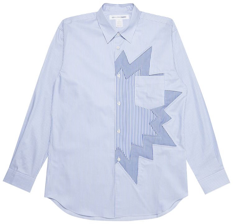 Comme des Garcons SHIRT Mix Striped Shirt Blue