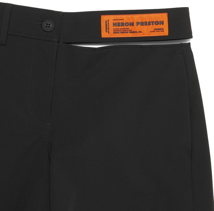 Heron Preston Open Side Belt Shorts Black