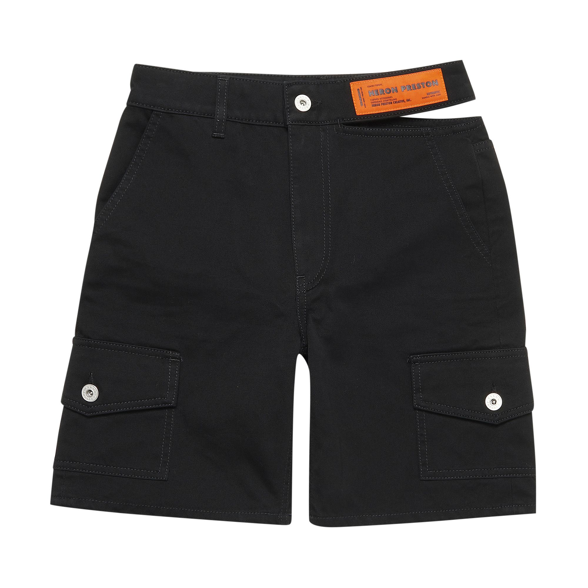 Buy Heron Preston Open Side Belt Cargo Shorts 'Black