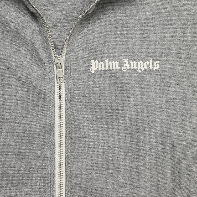 Palm Angels Chenille Track Jacket Melange GreyBlack