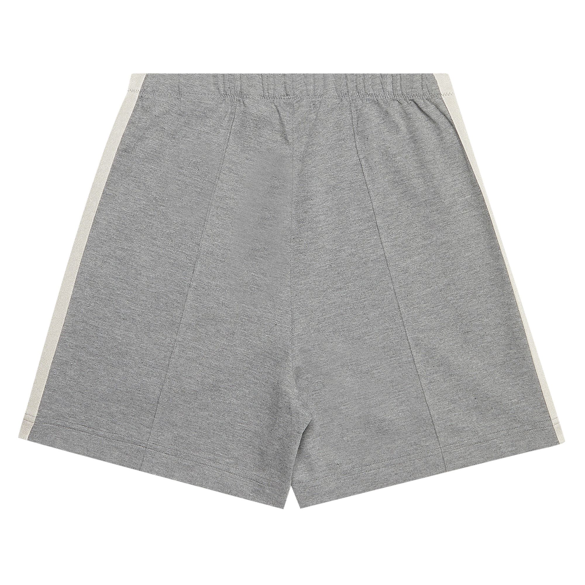 Buy Palm Angels Chenille Track Shorts 'Melange Grey/Black