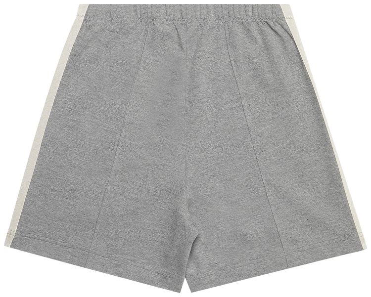 Palm Angels Chenille Track Shorts Melange GreyBlack