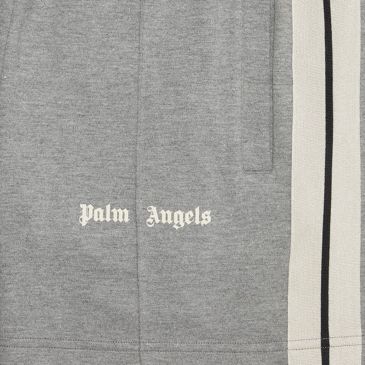 Palm Angels Chenille Track Shorts Melange GreyBlack