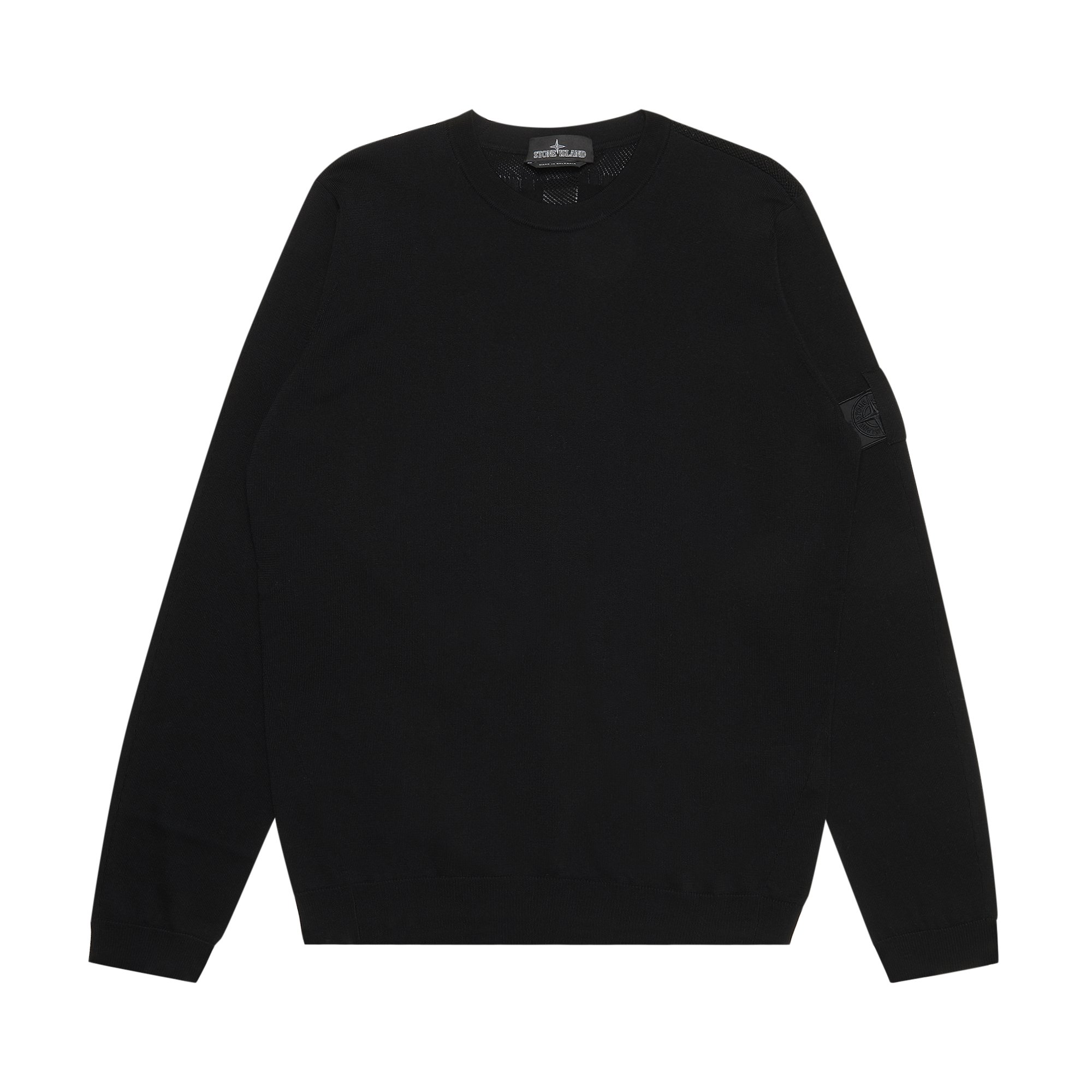 Buy Stone Island Shadow Project Sweater With Shoulder Patch Logo 