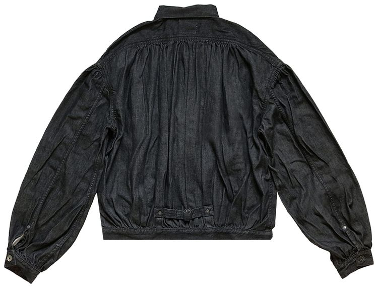 Kapital 8 Oz BLK Denim GYPSY Blouse 1ST JKT Black