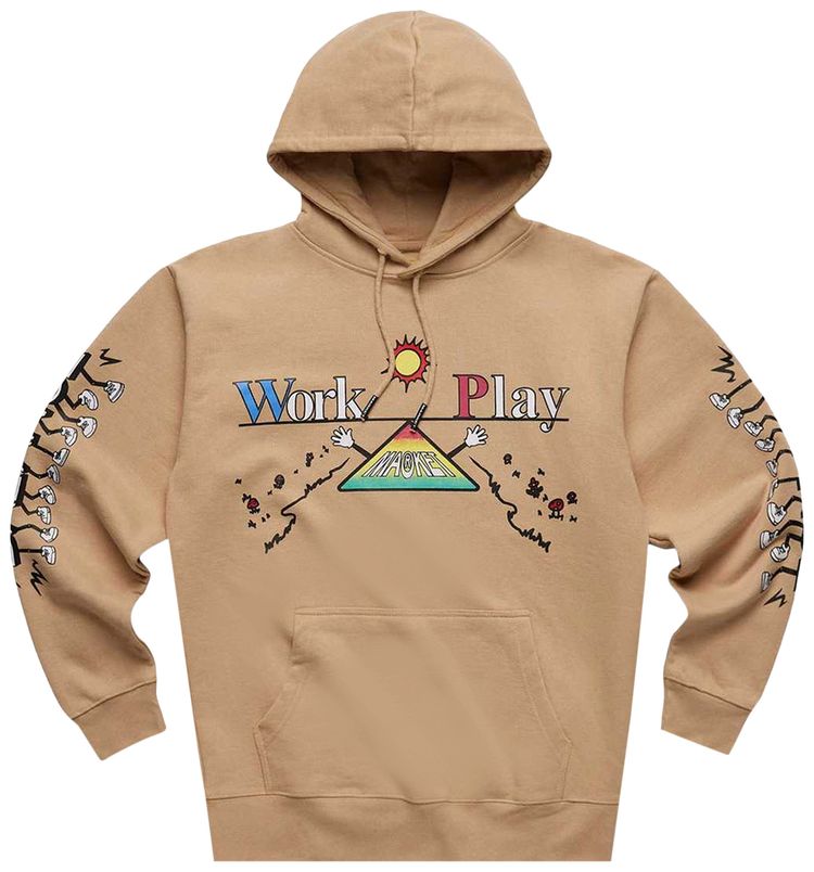 Market Work Life Balance Hoodie Sand