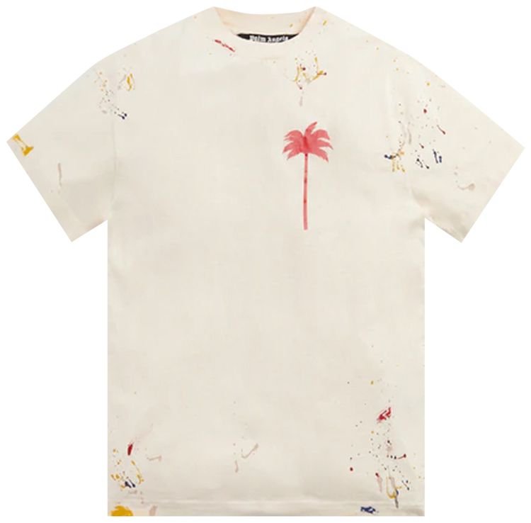 Palm Angels PXP Painted Classic Tee Off WhiteRed