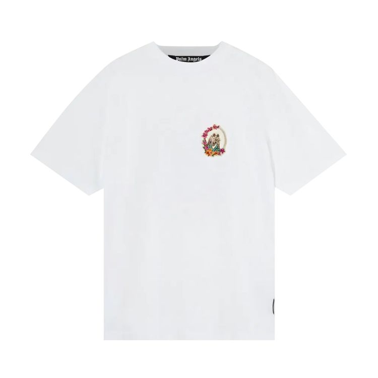 Palm Angels Berta Classic Tee WhitePink