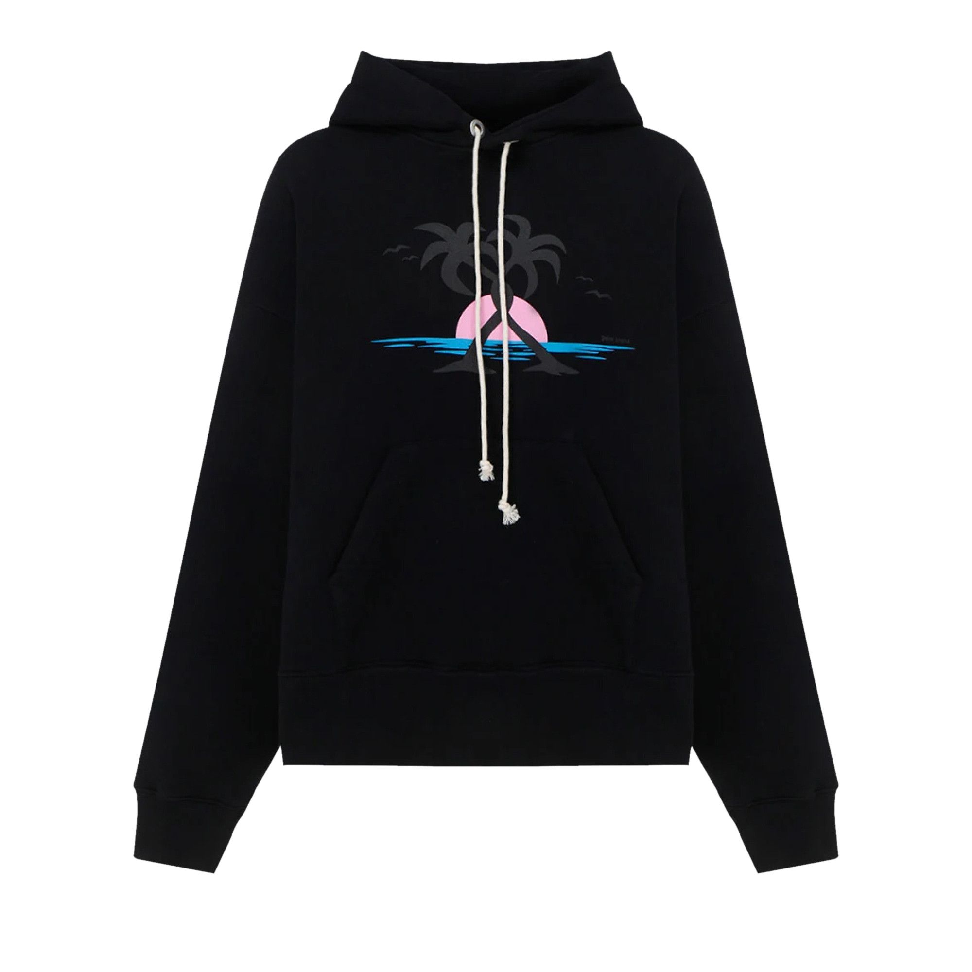 Buy Palm Angels Hugging Palms Hoodie 'Black/Orange