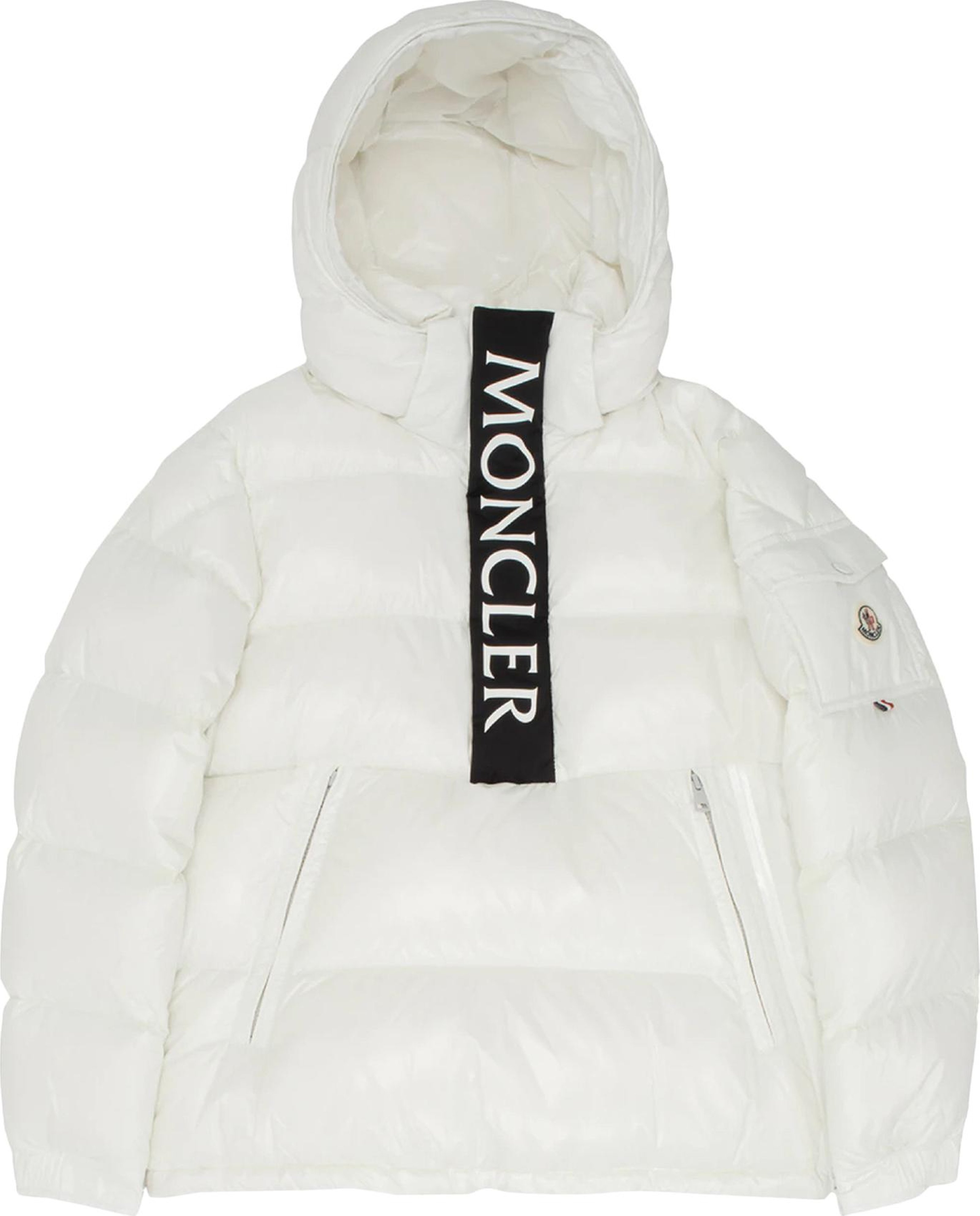 Buy Moncler Maury Shiny Puffer Jacket 'White' - 1A000 40 68950 085 | GOAT
