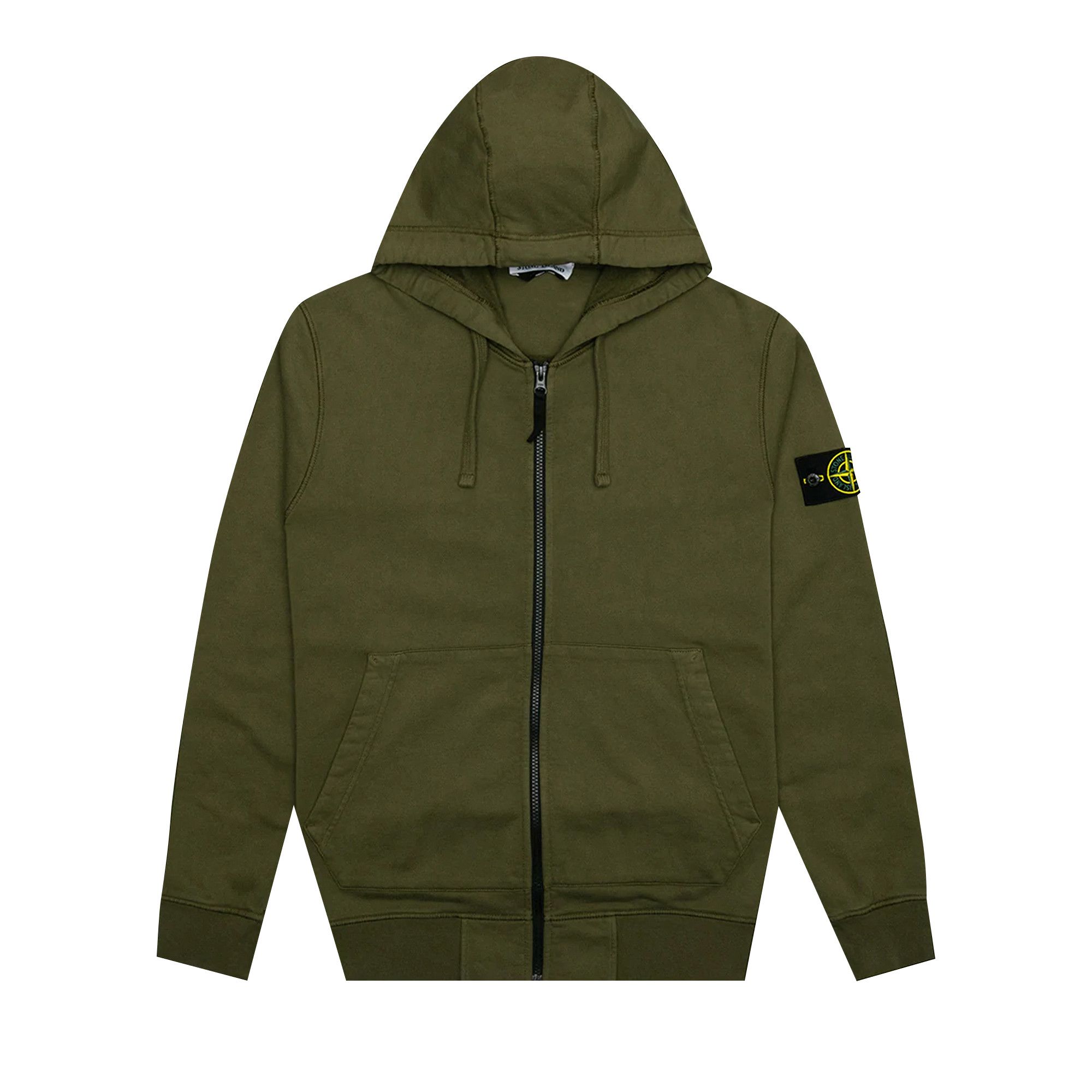 Buy Stone Island Full Zip Hoodie Dark Green 741564251 V0058 GOAT CA