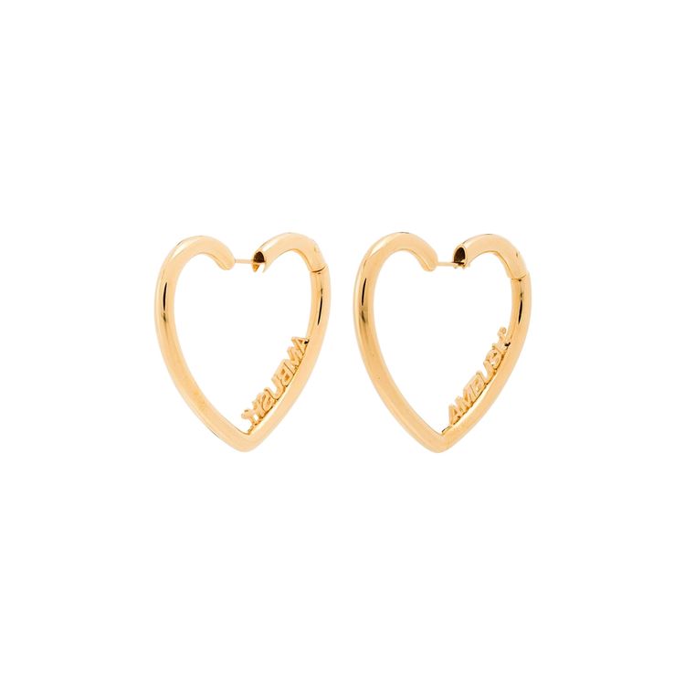 Ambush Small Heart Hoop Earrings Gold