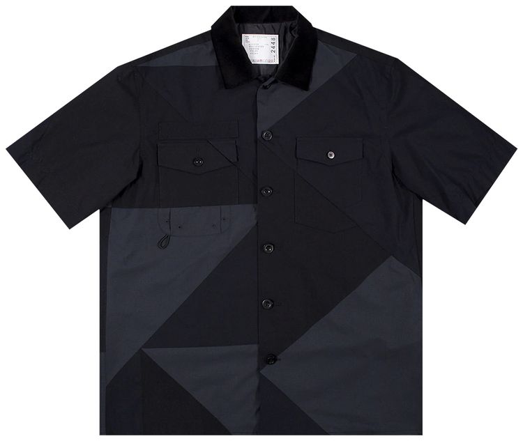 Sacai x Hank Willis Thomas Solid Mix Shirt Black