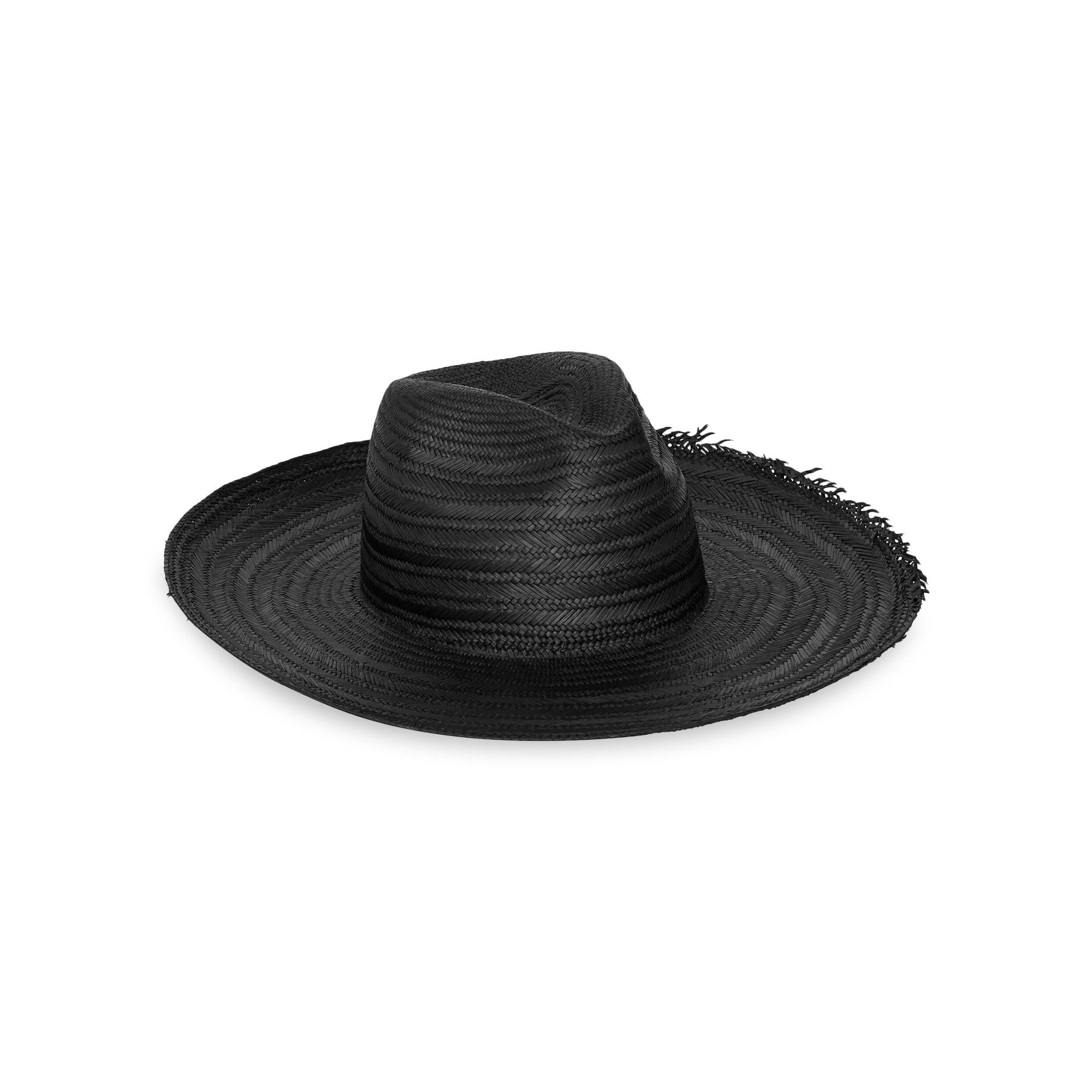 VIP【関税送料無料】希少 SAINT LAURENT HAT Buy Saint Laurent Straw Waikiki Hat 'Black' - 652570 3YG81