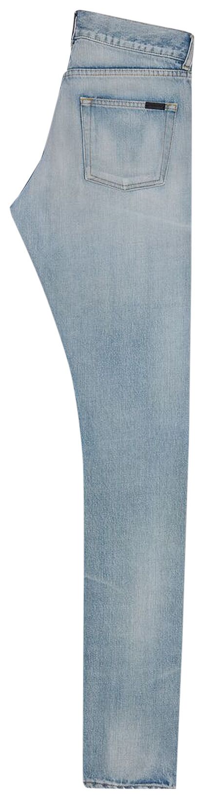 Saint Laurent Slim Fit Jeans Light Fall Blue Denim