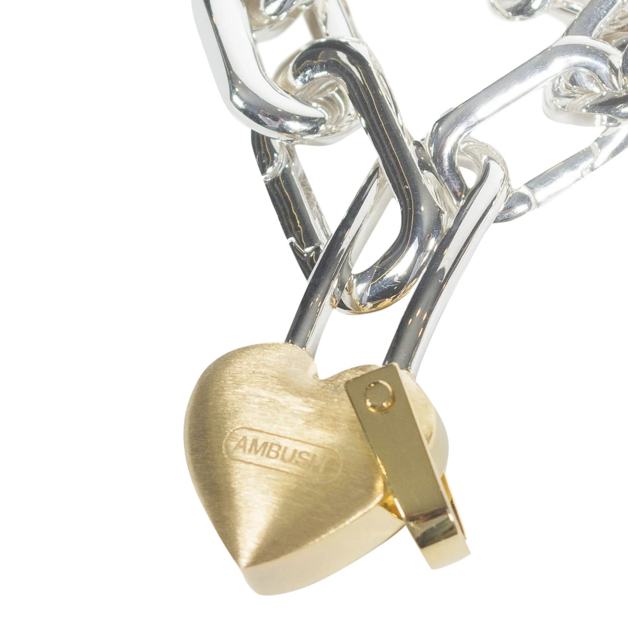 Buy Ambush Heart Padlock C Bracelet 'Silver