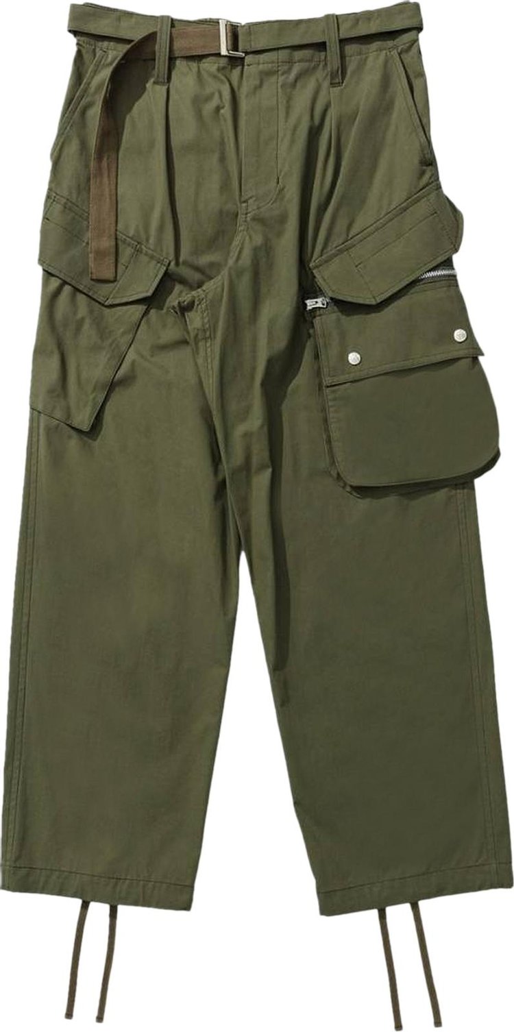 Sacai Belted Cargo Pants 'Khaki'