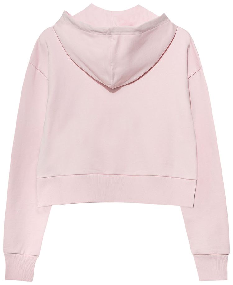 Balmain Rhinestone Logo Hoodie Pink