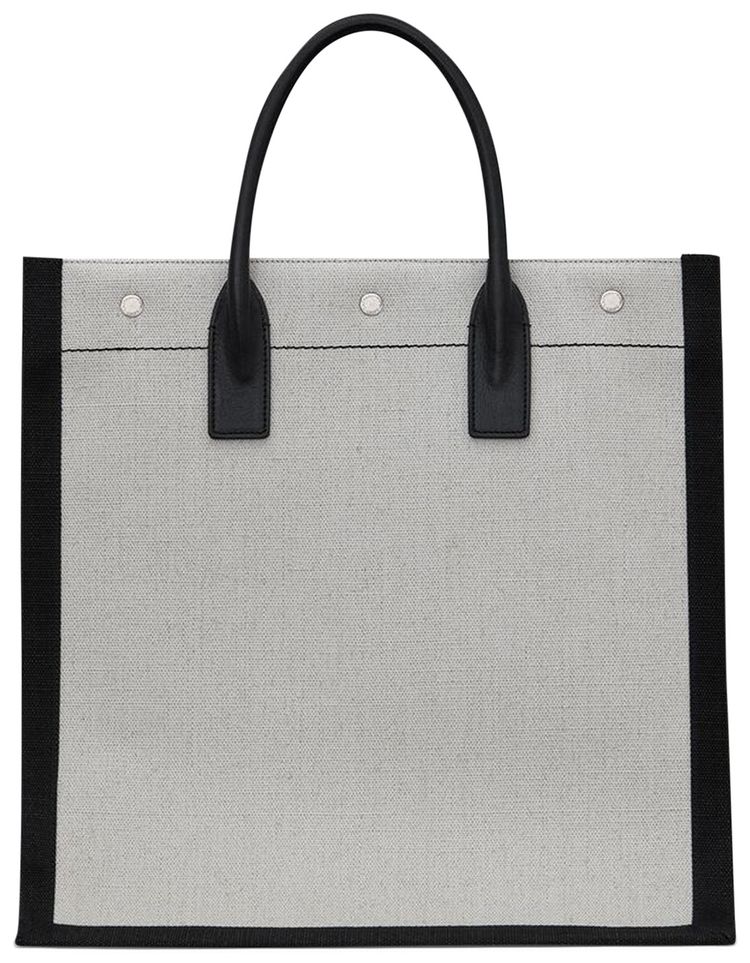 Saint Laurent Rive Gauche NorthSouth Tote Bag Lin Blanc