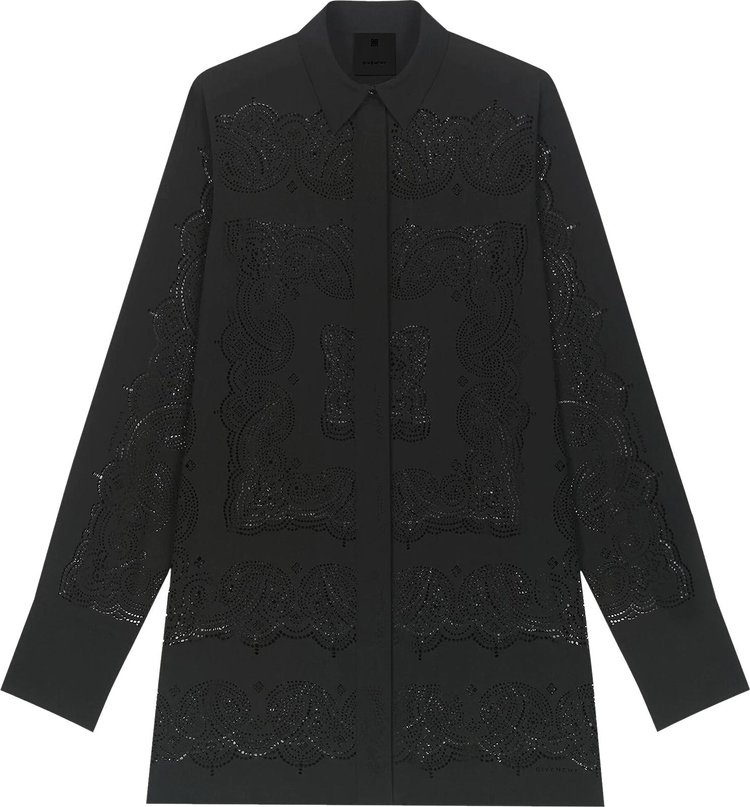 Givenchy Shirt Dress 'Perforated Bandana Print'
