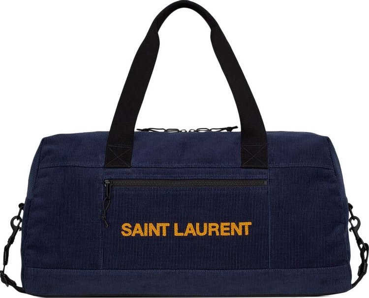 Saint Laurent Duxx Duffle Bag Medium Blue