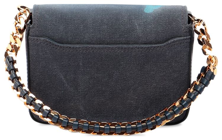 Givenchy x Chito 4G Small Bag In Printed Graffiti Effect With Chain Steel Blue