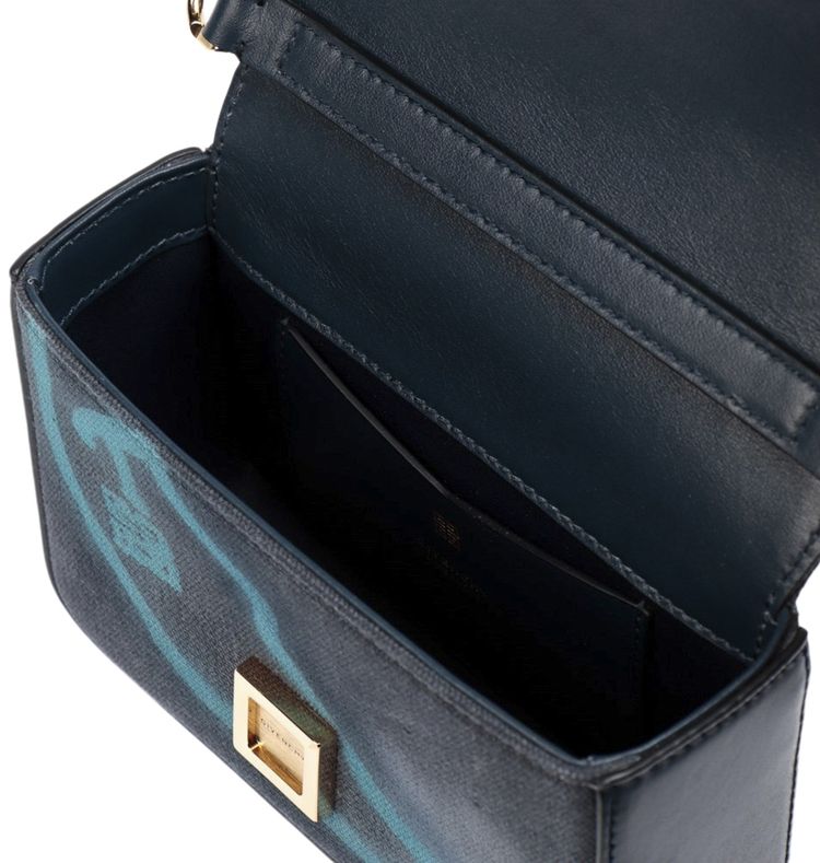 Givenchy x Chito 4G Small Bag In Printed Graffiti Effect With Chain Steel Blue