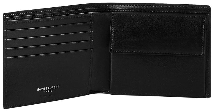 Saint Laurent Monogram EastWest Wallet With Coin Purse Black