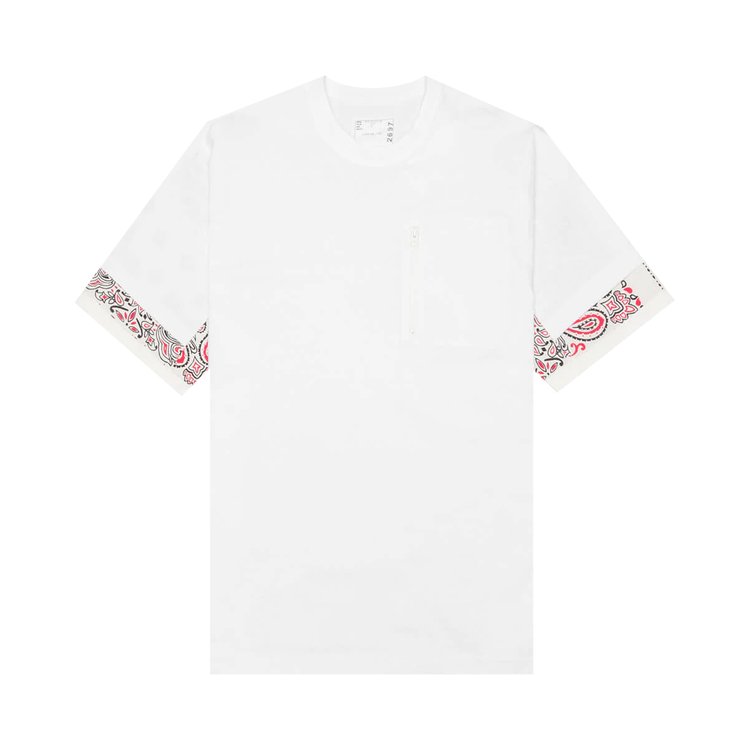 Sacai Bandana Print T-Shirt 'White'