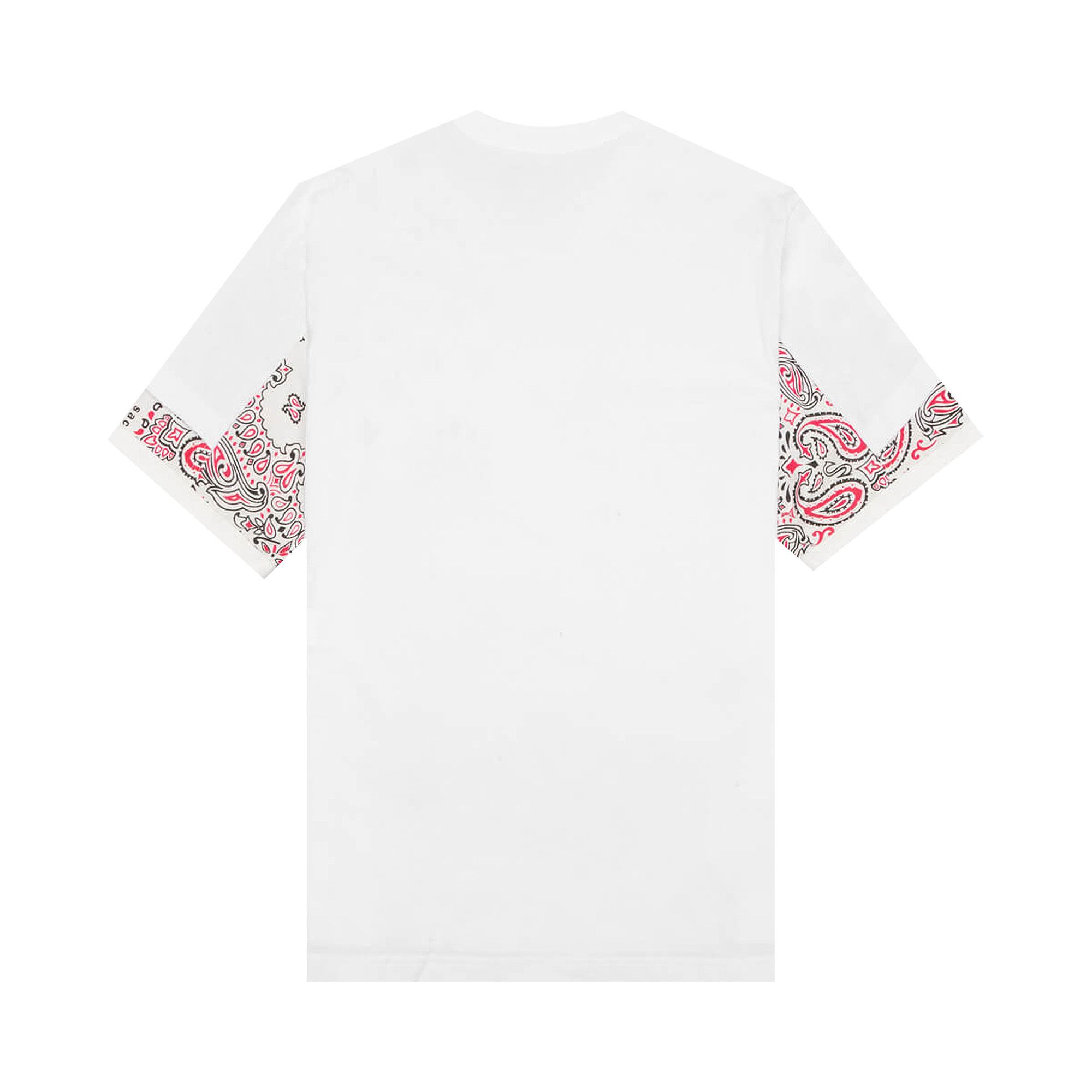 sacai / 22SS/Bandana Print T-Shirt/Tシャツ/1/コットン/WHT/22-02697M Buy Sacai Bandana Print T-Shirt 'White' - 22 02697M 101 | GOAT